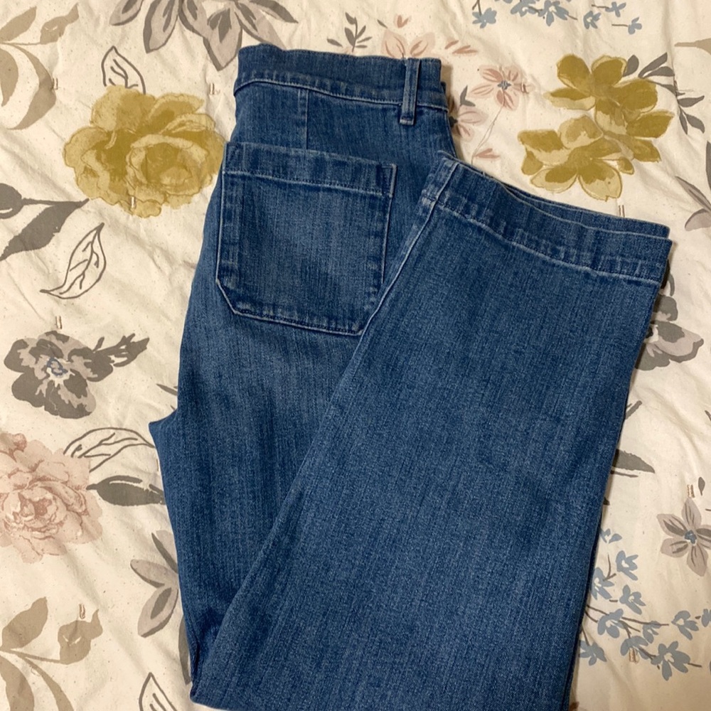 Ann Taylor wide leg jeans. Cleaning out my closet